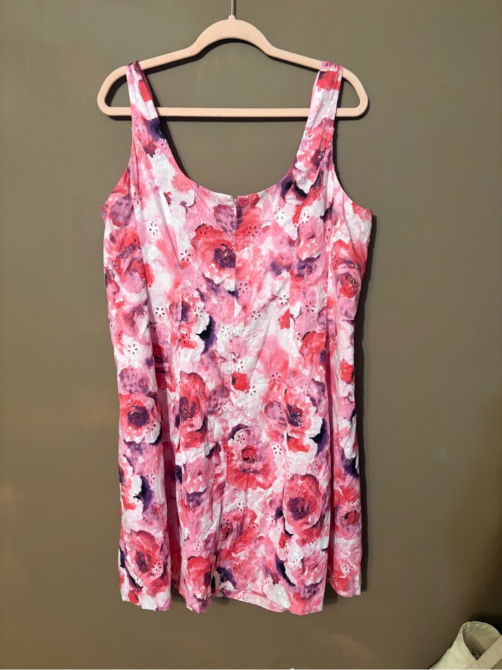 Pappagallo Pink Floral Sleeveless Scoop Neck - Picture 5 of 5